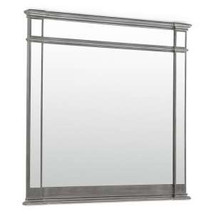 Opel Dressing Mirror In Grey Wooden Frame