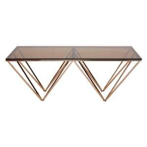 Alluras Coffee Table With Champagne Metal Legs     