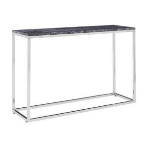 Alluras Console Table With Black Marble Top     