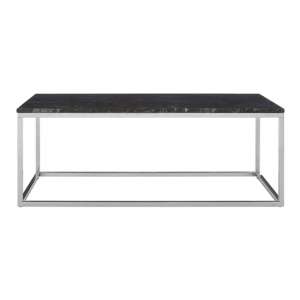 Alluras Rectangular Coffee Table With Black Marble Top    