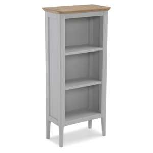 Hematic Wooden DVD Storage Stand In Solid Oak And Grey