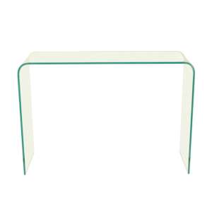 Alvescot Contemporary Glass Console Table In Clear