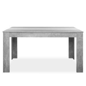 Amarelo Dining Table In Structured Concrete With White And Black