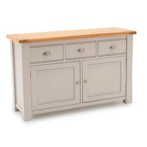 Amberly Large Wooden Sideboard In Grey With 2 Doors 3 Drawers