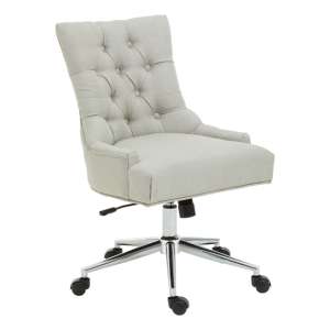 Anatolia Fabric Upholstered Office Chair In Natural
