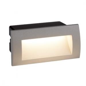 Ankle Rectangular LED Outdoor Recessed Light In Grey