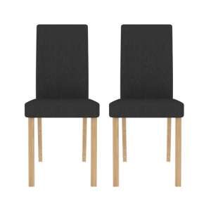 Anna Grey Finish Dining Chair In Pair
