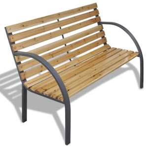 Anvil Outdoor Wooden Seating Bench In Natural