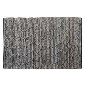 Appellido Large Fabric Upholstered Rug In Black Natural