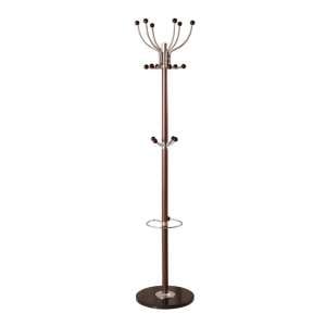 Aquilae Hat and Coat Stand In Brown With Granite Base