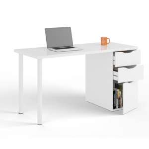 Adonia Reversible Wooden Laptop Desk In White