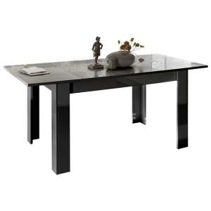 Ardent Extending High Gloss Dining Table In Grey