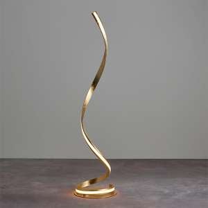 Aria LED Floor Lamp In Gold Leaf