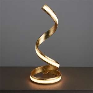 Aria LED Table Lamp Gold Leaf