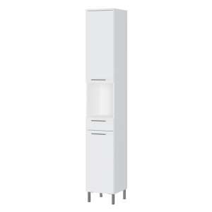 Arvada Tall Bathroom Storage Cabinet In White