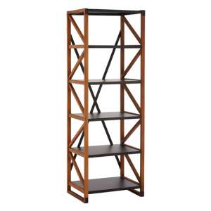 Ashbling 5 Tiers Wooden Bookcase In Natural