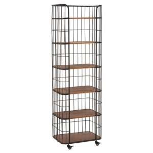 Ashbling 6 Tiers Wooden Shelving Unit In Natural