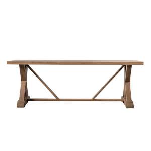 Ashburn Rectangular 220cm Wooden Dining Table In Natural