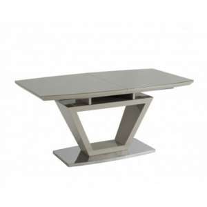 Aspin Glass Extending Dining Table In Latte