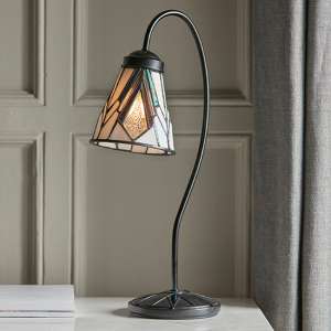 Astoria Swan Neck Table Lamp In Dark Bronze