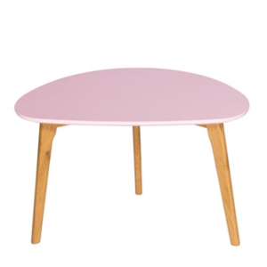 Armscote Wooden Coffee Table In Pink