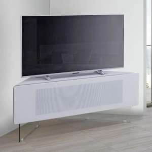 Auborn Corner High Gloss TV Stand In White