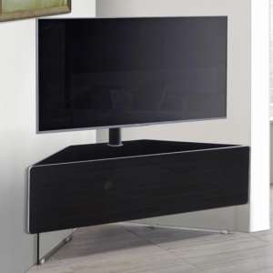 Auborn Corner Hybrid High Gloss TV Stand In Black