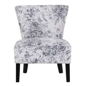 Axbridge Linen Lounge Chaise Chair In Floral