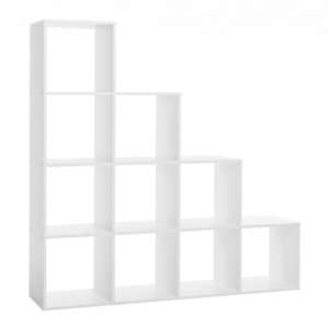 Austrinus Storage Unit In White With 10 Shelves