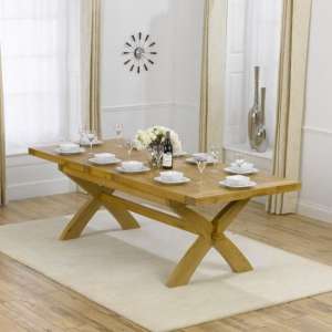 Avignon Extending Wooden Dining Table In Oak