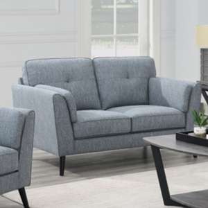 Avilta Fabric 2 Seater Sofa In Grey