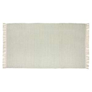 Azteca Coconut Large Rectangular Grove Fabric Rug In Grey