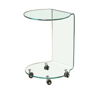Alvescot Contemporary Glass Lamp Table