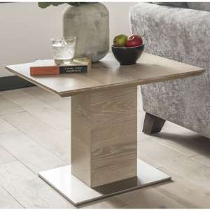 Barrie Square Wooden Lamp Table In Natural