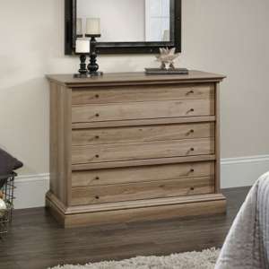 Barrister Wooden Chest Of 3 Drawers In Salt Oak