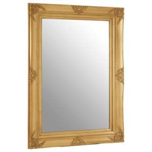 Barstik Rectangular Wall Bedroom Mirror In Gold Frame