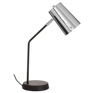 Bartino Metal Table Lamp In Chrome And Black