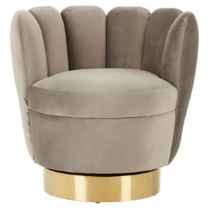 Bealie Velvet Bedroom Chair In Grey      