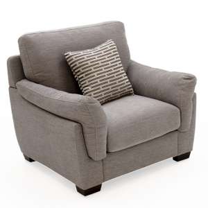 Beckett Fabric 1 Seater Sofa In Taupe