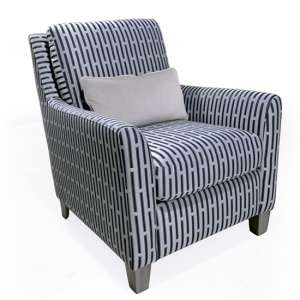 Beckett Fabric Accent Chair In Blue