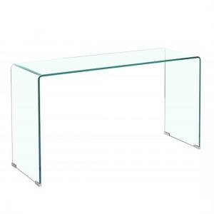 Silvio Console Table Rectangular In Clear Glass