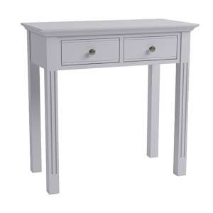 Belton Wooden 2 Drawers Dressing Table In Grey