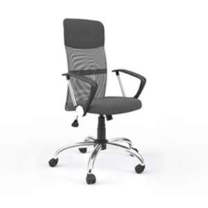 Osterley Home Office Chair In Grey Mesh