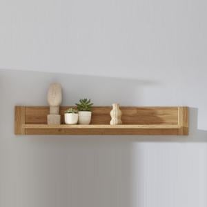 Berger Wooden Wall Mounted Display Shelf In Rustic Oak