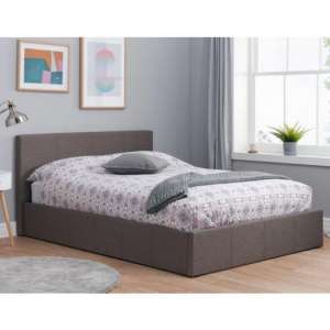 Berlin Fabric Ottoman Small Double Bed In Grey