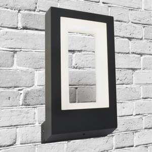 Berlin LED Outdoor Wall Light In Dark Grey