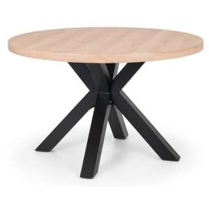 Beaune Round Wooden Dining Table In Oak