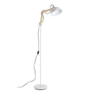 Blairon Glossy Grey Shade Floor Lamp With Metal Stalk