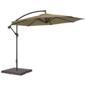 Blount Round 3000mm Cantilever Fabric Parasol In Taupe