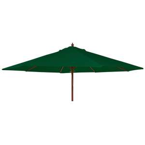 Blount Round 3000mm Fabric Parasol With Pulley In Green